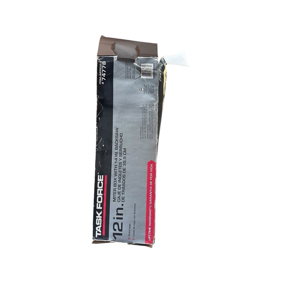 Task Force 12" Miter Box with 14" Backsaw